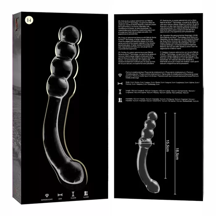 Glass dildo NEBULA SERIES BY IBIZA Model 14 Photo 4