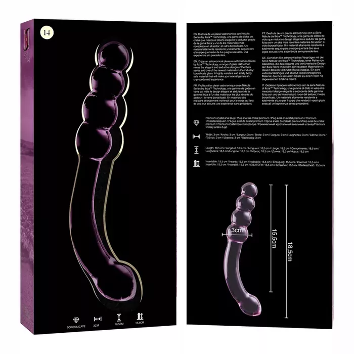 Glass dildo NEBULA SERIES BY IBIZA Model 14 Photo 4