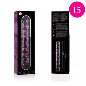 Dildo, Nebula Series by Ibiza, Model 15, Borosilicate Glass, Pink, 18.5 cm, Ø 3 cm