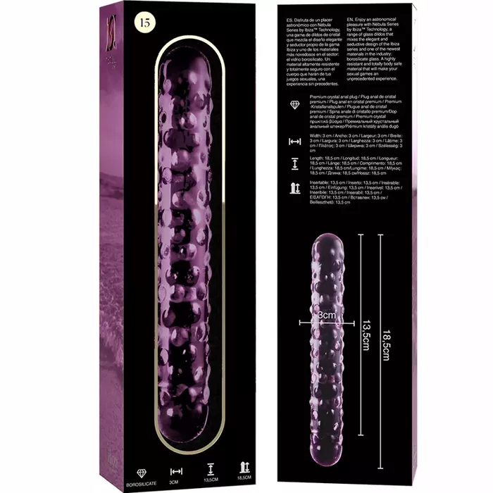 Glass dildo NEBULA SERIES BY IBIZA Model 15 Photo 4