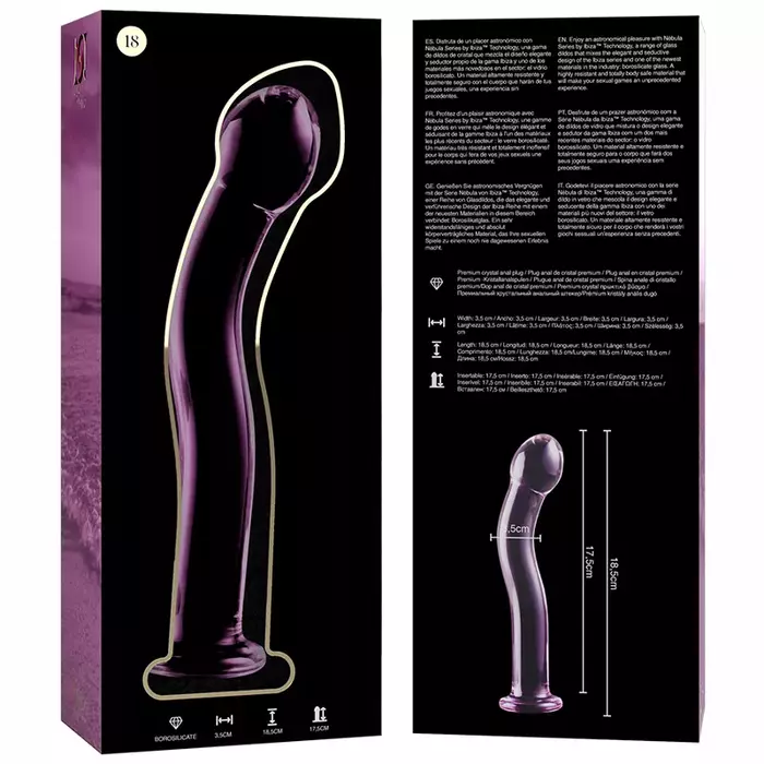Dildo NEBULA SERIES BY IBIZA Model 18 — borosilicate glass Photo 4