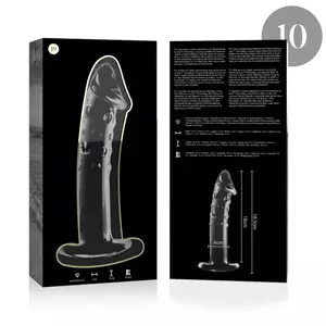 Dildo Nebula Series by Ibiza Borosilicate Glass Clear 18.5 cm