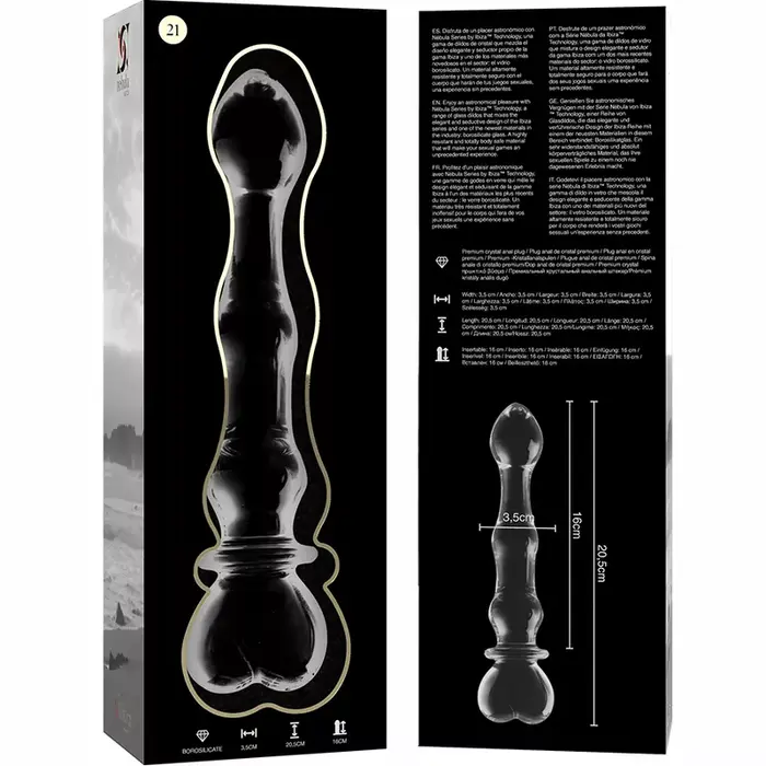 Dildo NEBULA SERIES BY IBIZA Model 21 — borosilicate glass Photo 5