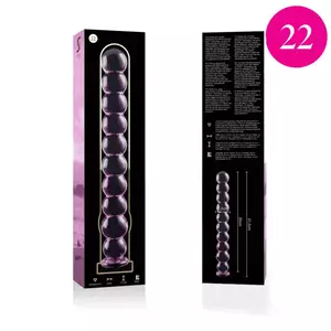 Dildo Nebula Series by Ibiza Borosilikāta stikls Rozā 21.5 cm -O- 2.5 cm