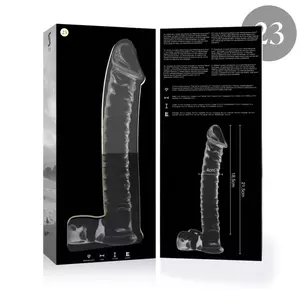 Dildo Nebula Series by Ibiza Borosilicate Glass Clear 21.5 cm