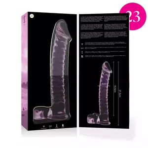 Dildo Nebula Series by Ibiza Borosilicate Glass Pink 21.5 cm