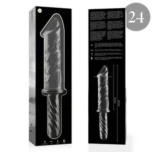 Dildo Nebula Series by Ibiza Borosilicate Glass Clear 28.5 cm