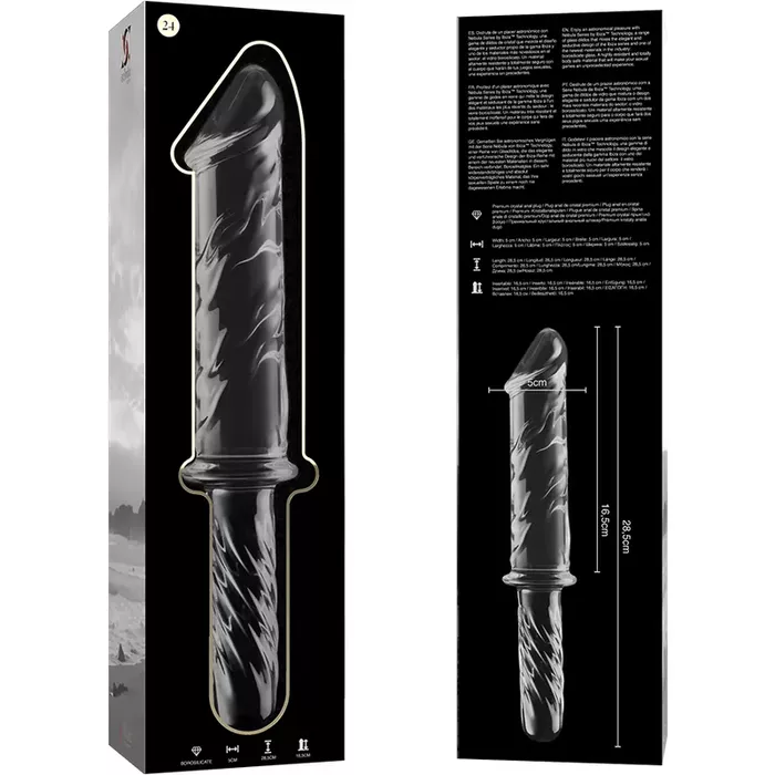 Dildo NEBULA SERIES by IBIZA Model 24 — glass 28.5x5 cm Photo 5