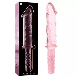 Dildo Nebula Series by Ibiza Borosilicate Glass Pink 28.5 cm