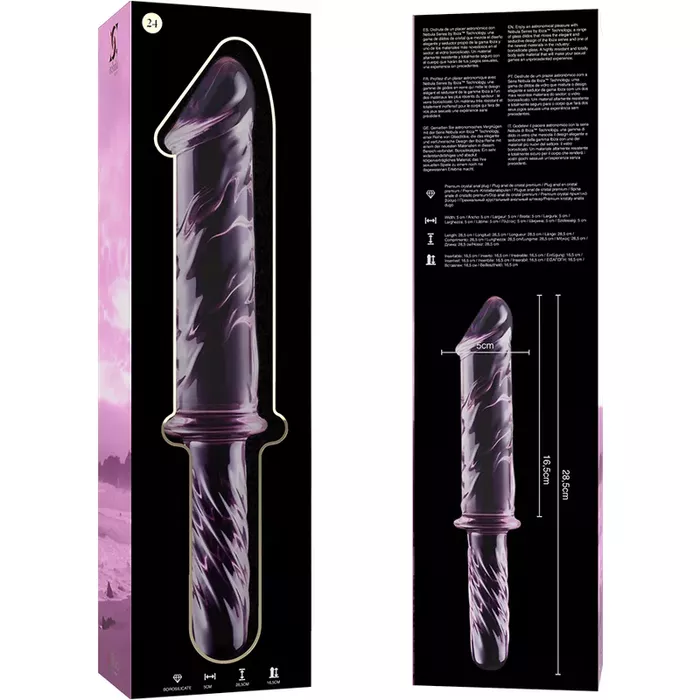 Glass dildo NEBULA SERIES BY IBIZA Model 24 Photo 4