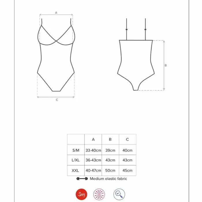 OBSESSIVE D-236804 кружевное боди S/M Photo 5