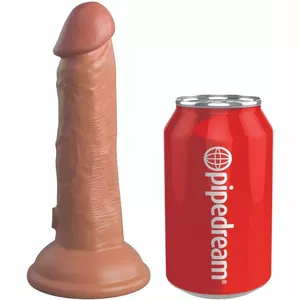 KING COCK ELITE - REALISTIC SILICONE DILDO 15.2 CM CARAMEL