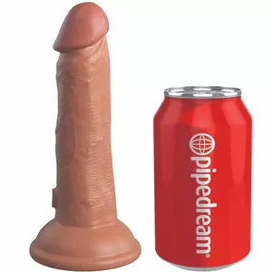 Dildo KING COCK Silikons Karameles 15.2 cm