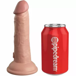 Dildo KING COCK Silikona Vibrējošs Miesa
