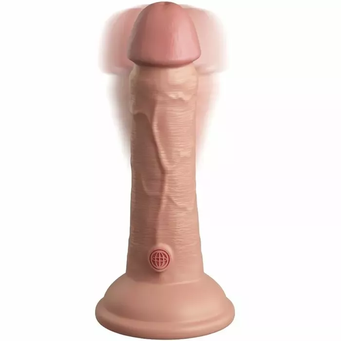 Dildo king cock Elite Realistic Vibrating Silicone 15.2 cm Photo 2