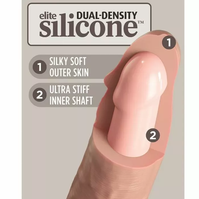 king cock D-236630 silicone realistic vibrator 17.8 cm Photo 4