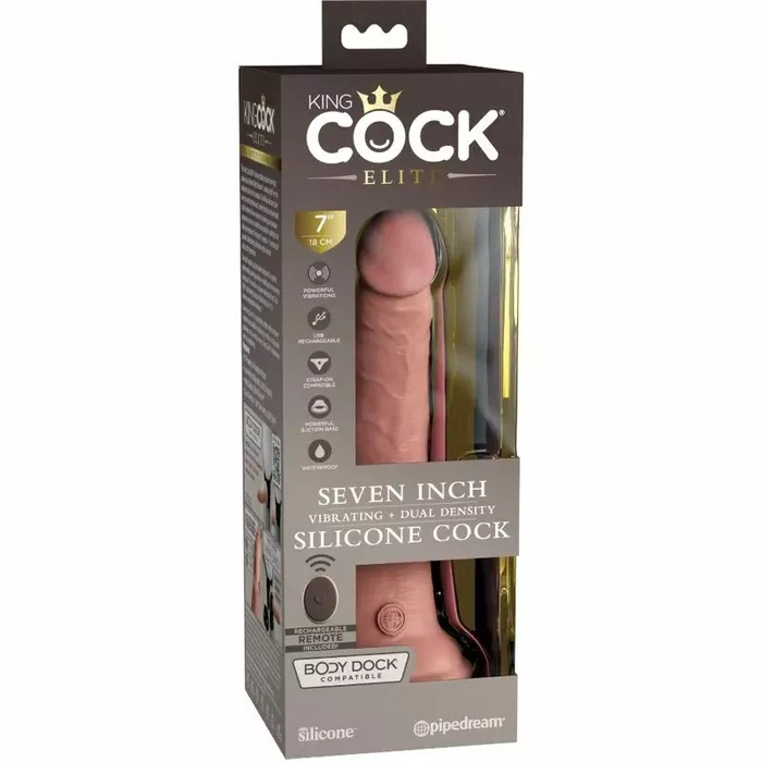 king cock D-236630 silicone realistic vibrator 17.8 cm Photo 6