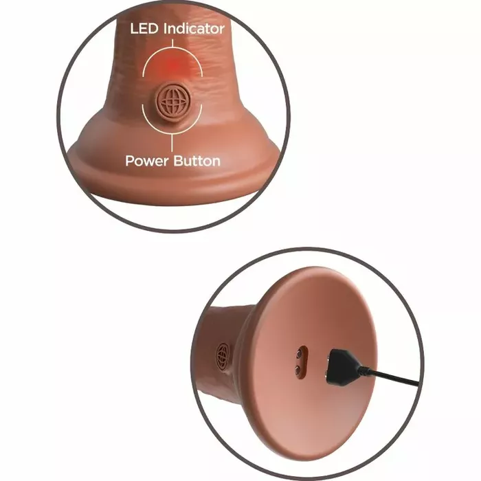 Dildo King Cock ELITE vibrating silicone 20.3 cm Photo 4