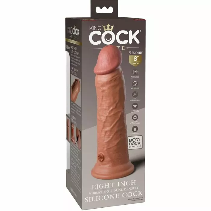 Dildo King Cock ELITE vibrating silicone 20.3 cm Photo 6