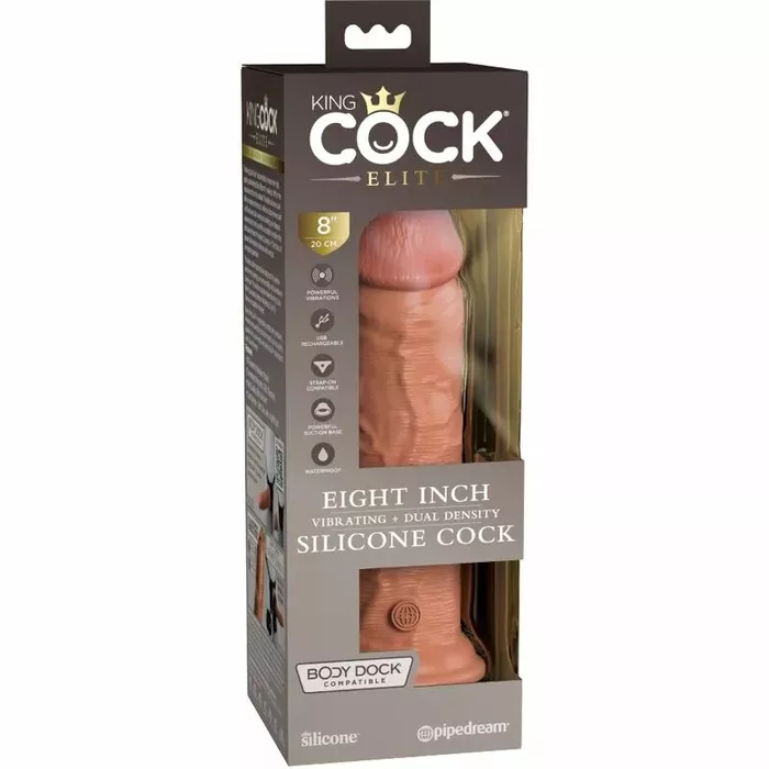 Dildo King Cock ELITE vibrating silicone 20.3 cm Photo 7