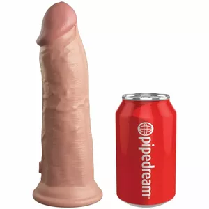 KING COCK ELITE - REALISTIC DILDO VIBRATING & SILICONE 20.3 CM