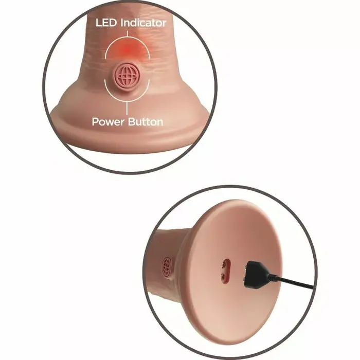 Dildo King Cock ELITE vibrating silicone 20.3 cm Photo 4
