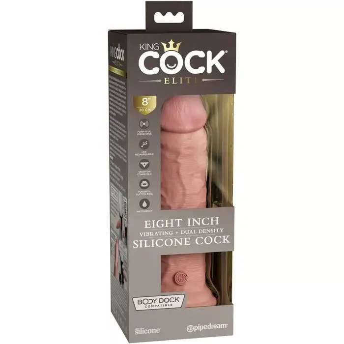 Dildo King Cock ELITE vibrating silicone 20.3 cm Photo 5