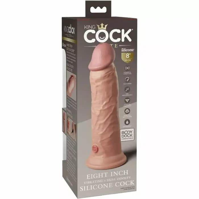 Dildo King Cock ELITE vibrating silicone 20.3 cm Photo 6