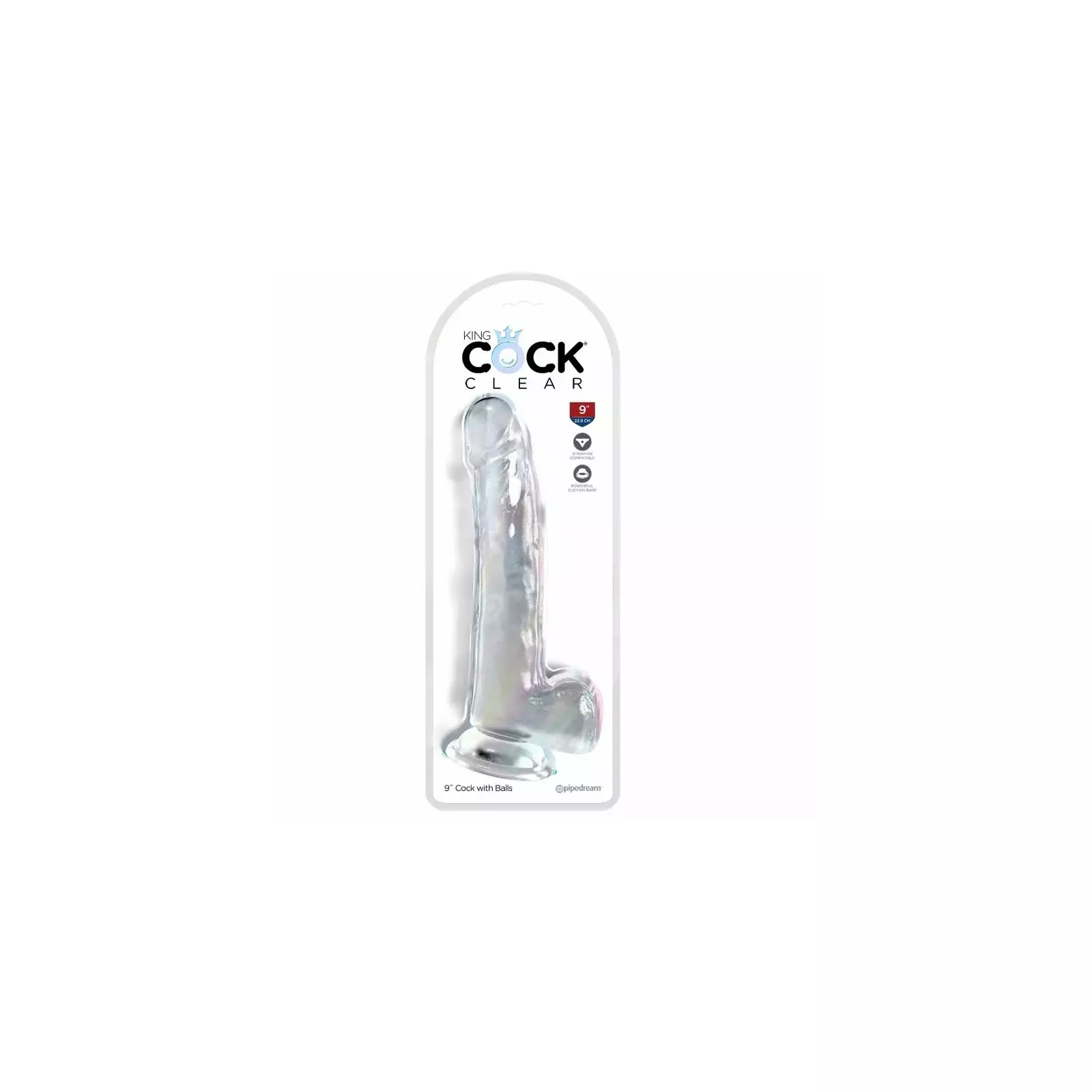 KingCockClear 9" D-236643 - Reālistisks dildo Photo 2