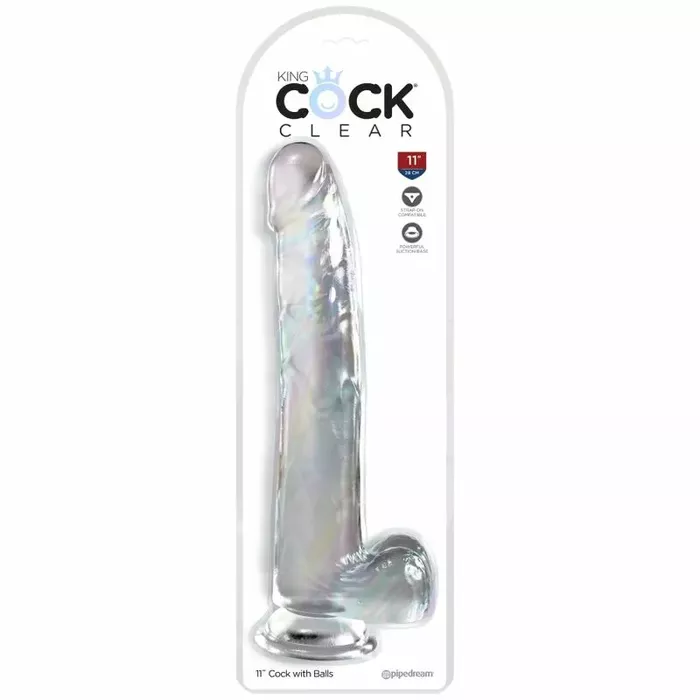 King Cock D-236644 caurspīdīgs reālistisks dildo 24,8 cm Photo 2