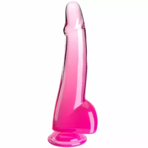KingCockClear 10" ar bumbiņām rozā, Modelis D-236646 - King Cock