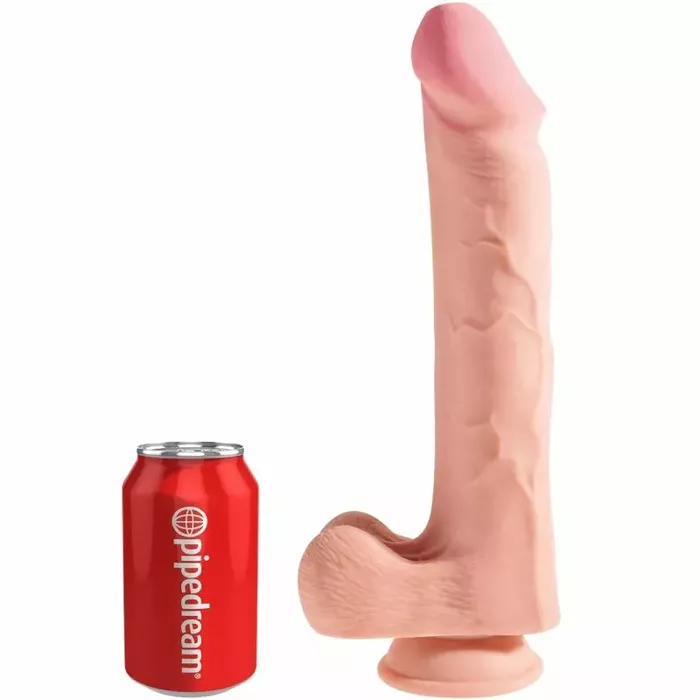 Dildo King Cock Realistic Penis with Balls 3D — 24.8 cm Photo 6