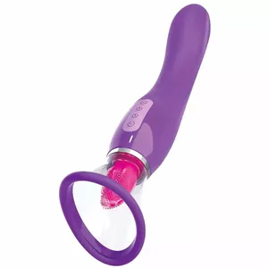 Fantasy for Her klitora stimulators ar sūkšanas funkciju un mēlīti, violets