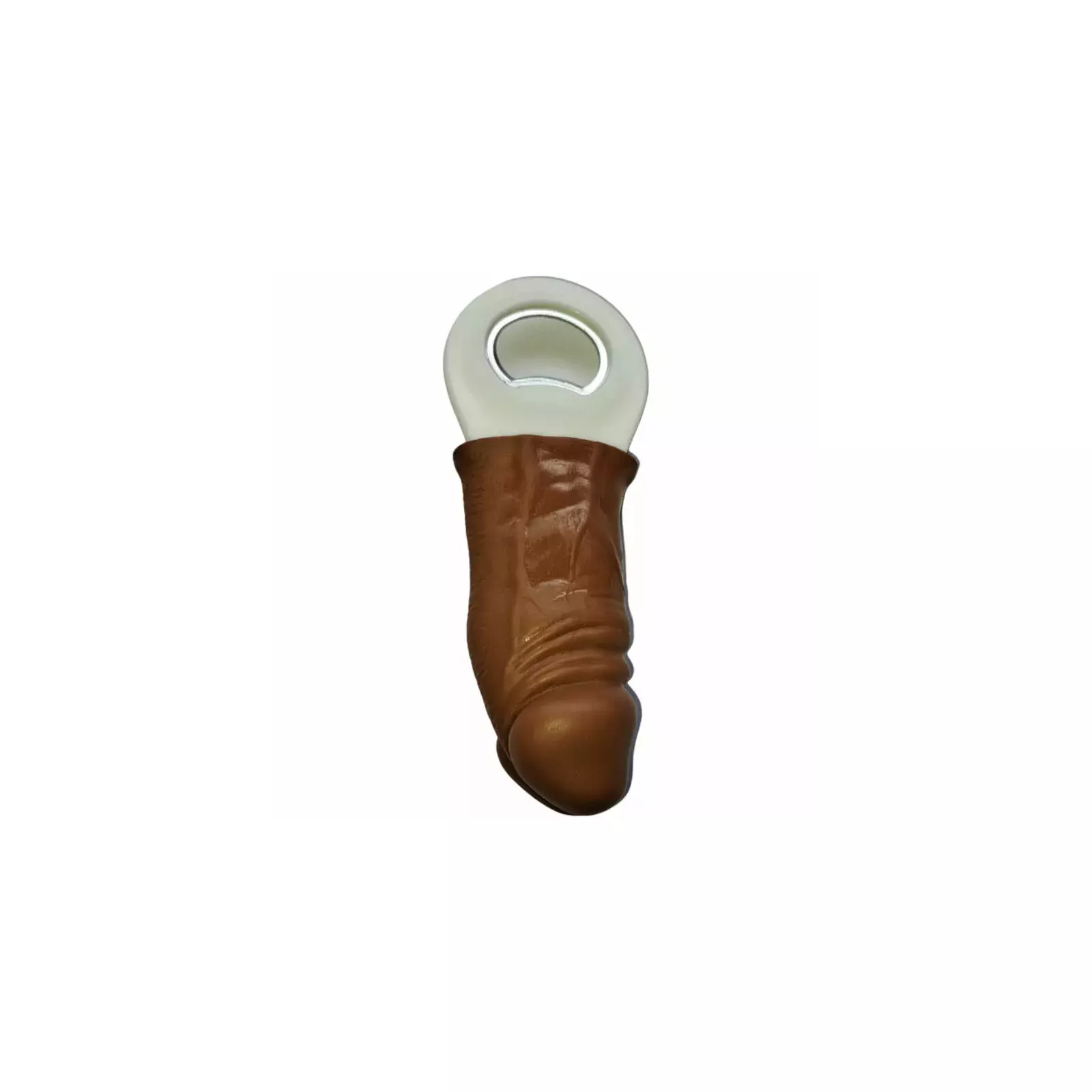 DIABLO PICANTE Brown Rubber Penis Shaped Opener D-236734 Photo 1