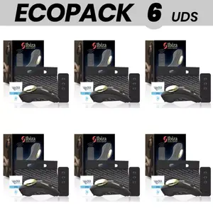 IBIZA TECHNOLOGY ECOPACK6 Panty Vibrator Set, Silicone, Remote-Controlled, 6 Units