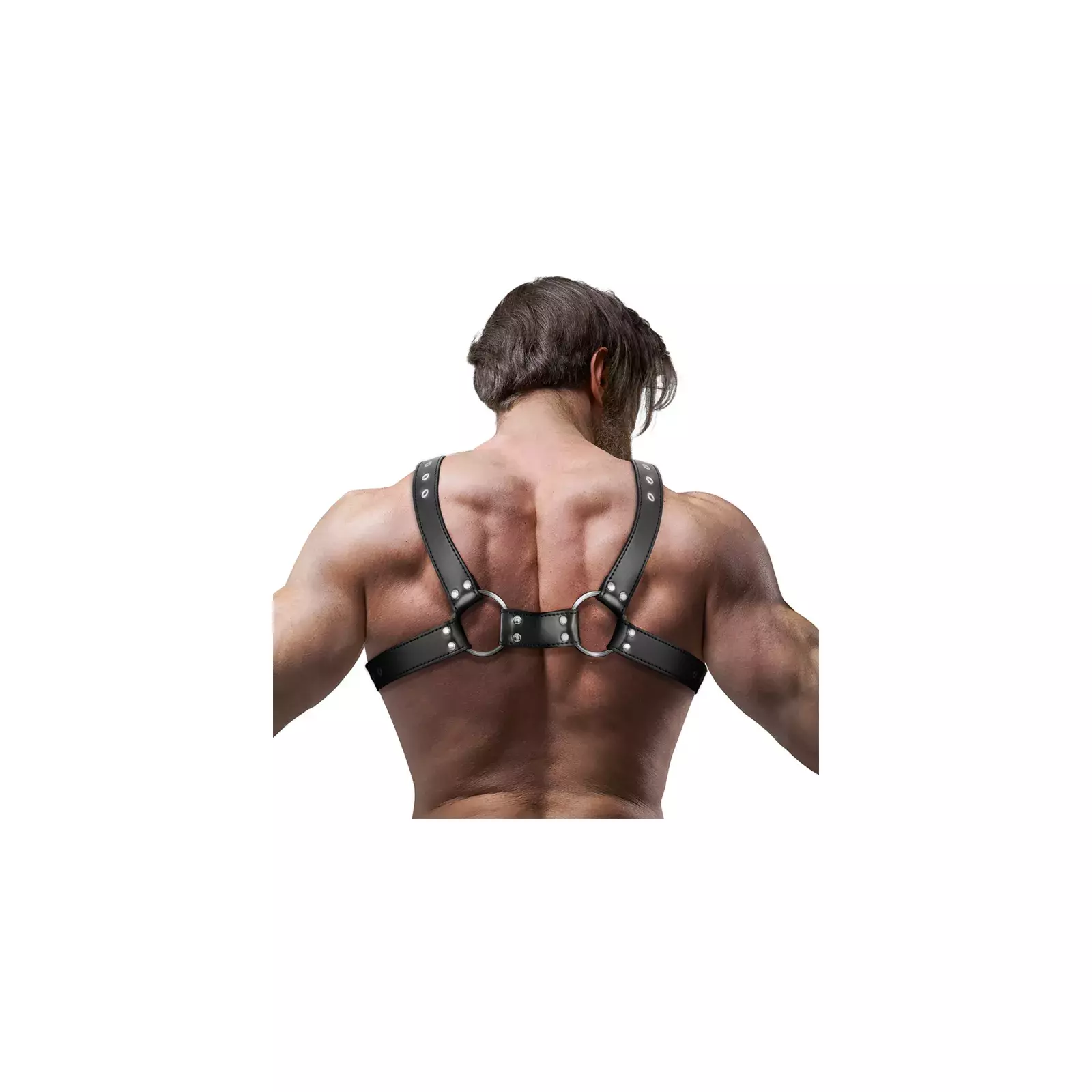 Men's Eco-Leather Chest Bulldog Harness D-235871 Photo 2
