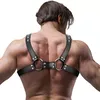 Men's Eco-Leather Chest Bulldog Harness D-235871 Photo 2