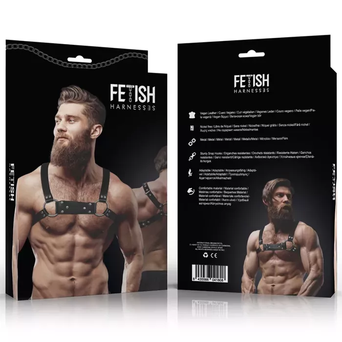 Krūšu siksna FETISH SUBMISSIVE ATTITUDE Bulldog M/L Photo 4