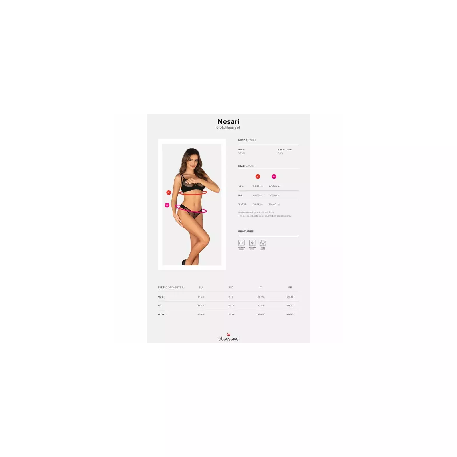 Нижнее белье OBSESSIVE XS/S D-237624 Photo 7