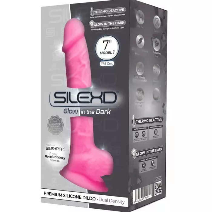 Фаллоимитатор SILEXD Model 7 Glow in the Dark — силикон 17.6 см Photo 2