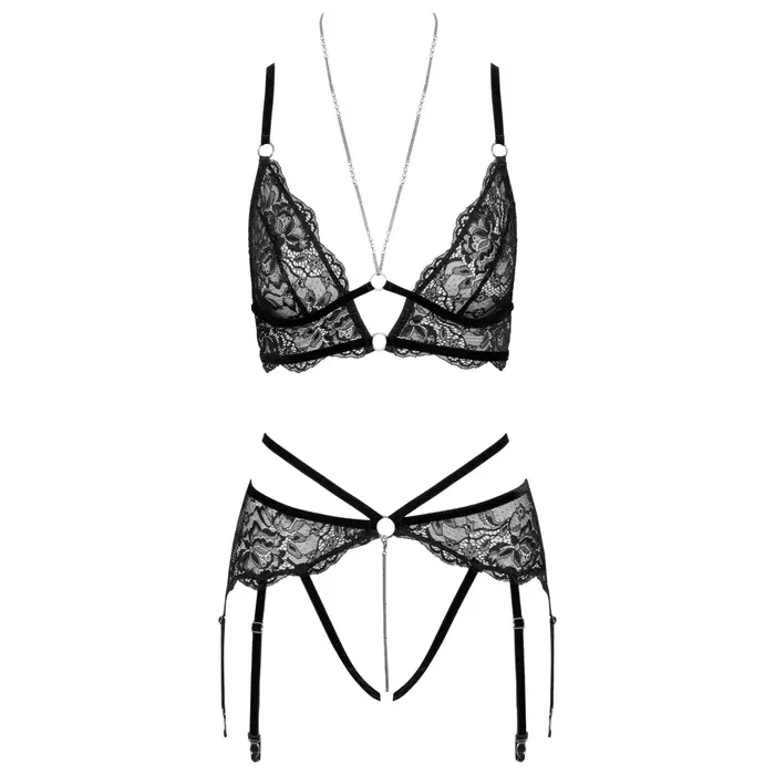 Open-style lace bra set Bodie — abierta fina, size L Photo 11