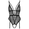 Боди Cottelli Collection Pear String — чёрное, размер S Photo 6