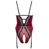 Bodysuit abierta fina 26434563031 — red/black, size M Photo 9