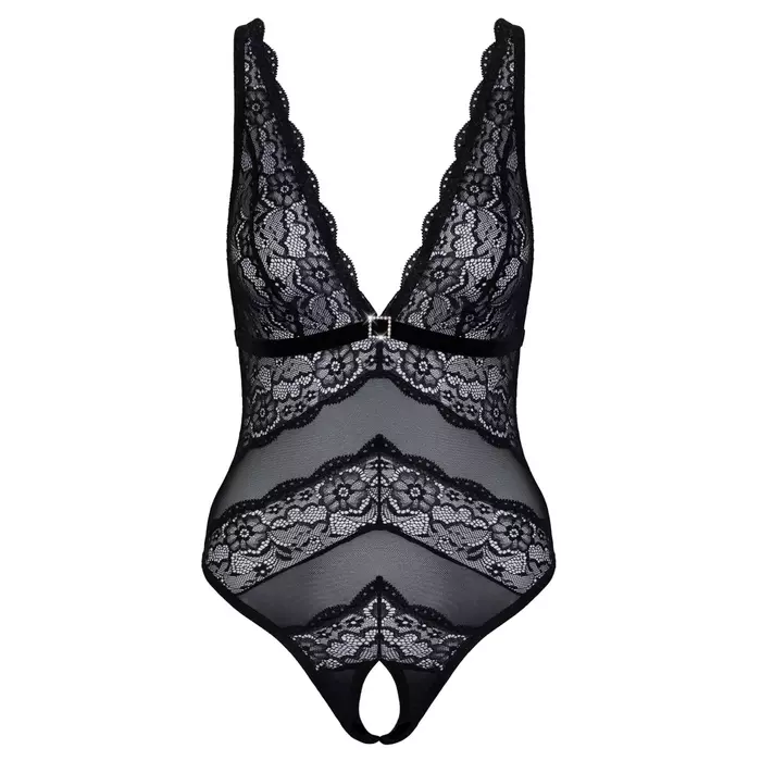 Body (lace) Cottelli Collection S — crotchless fitted body Photo 8