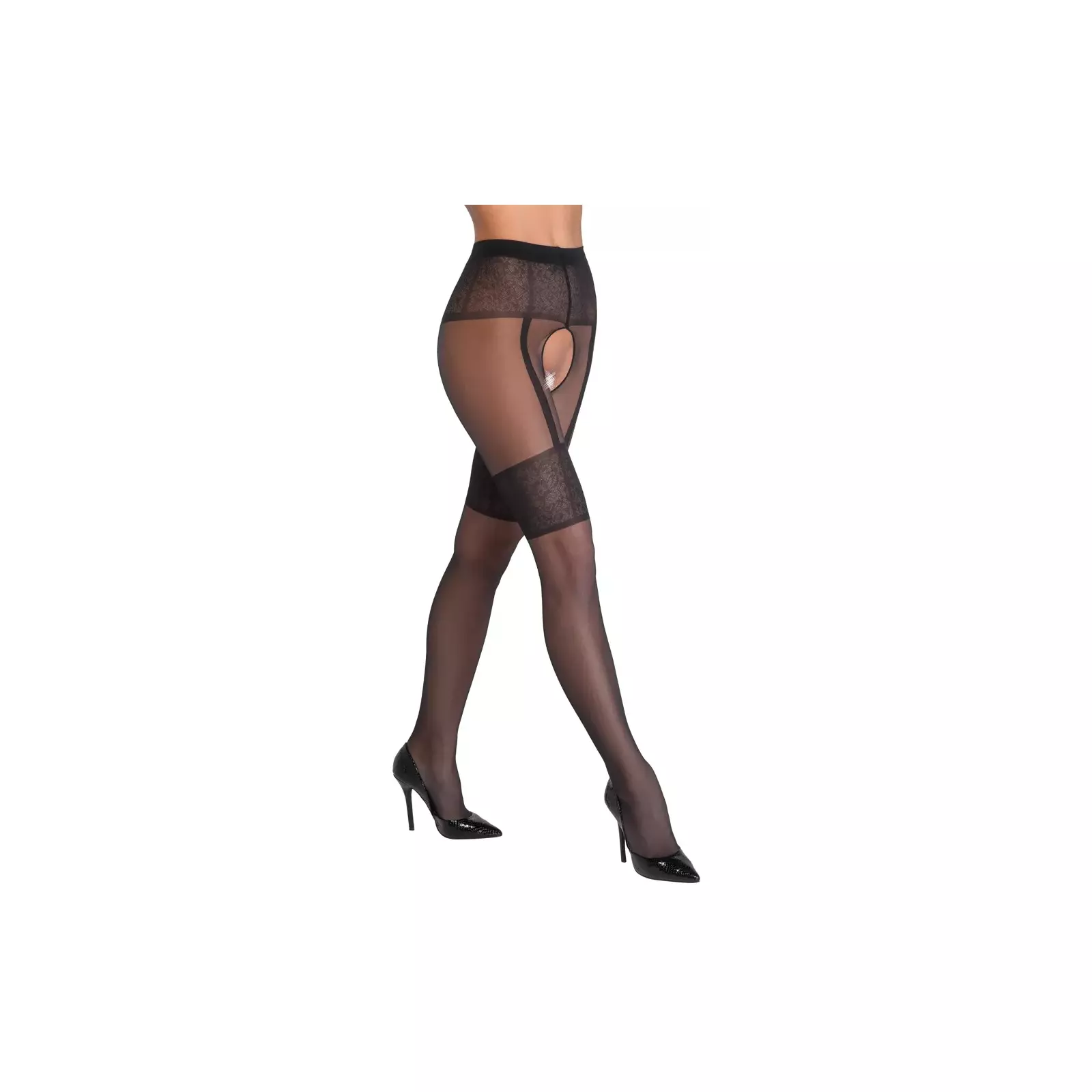 Crotchless Tights 2 - Cottelli Collection Photo 3