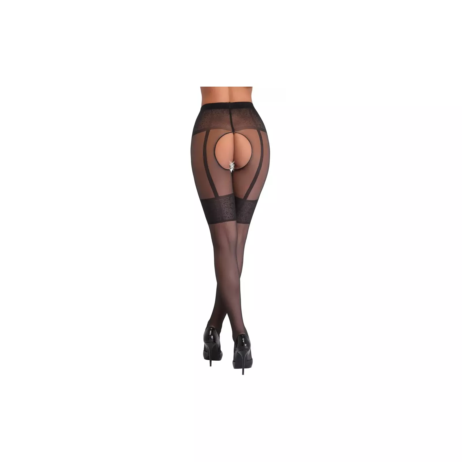 Crotchless Tights 2 - Cottelli Collection Photo 6