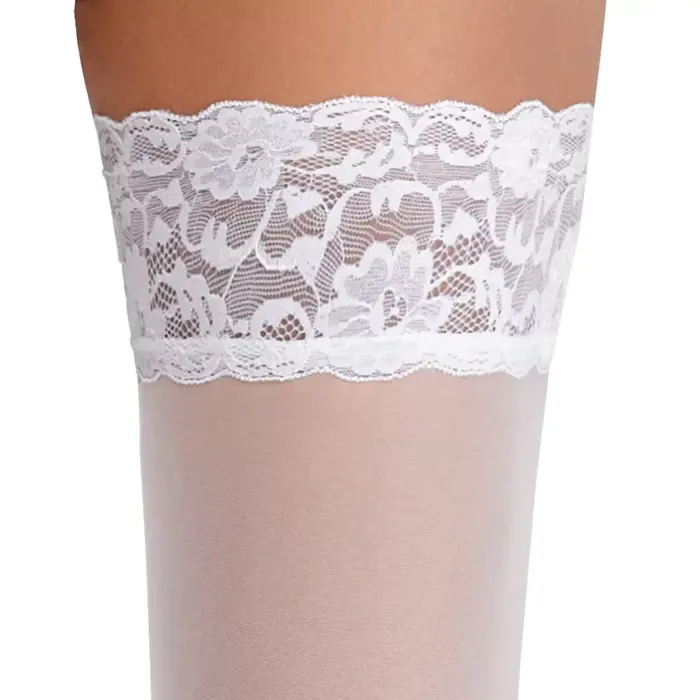 Hold-ups white 4 hold-up stockings — Cottelli Collection Photo 7