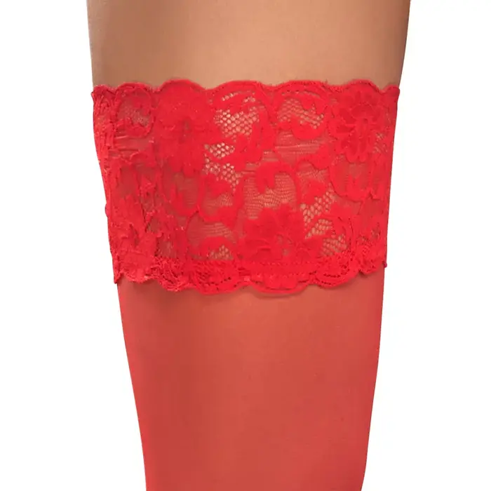 Cottelli Collection hold-up stockings — red, 20 den Photo 7