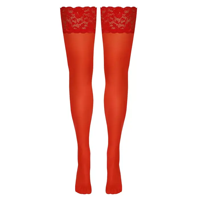 Cottelli Collection hold-up stockings — red, 20 den Photo 8