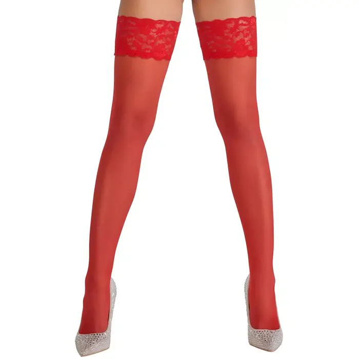 Cottelli Collection hold-up stockings red 20 den Photo 2